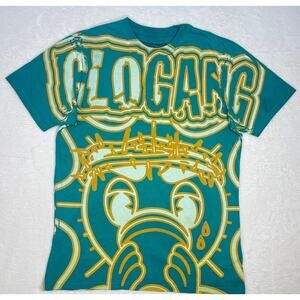 GLOGANG All Over Print Gotta Glo Up One Day Chief Keef sz L Streetwear Rapper